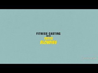 fitness casting with petite blondies